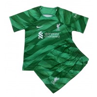 Billiga Liverpool Målvakt Barnkläder Tredje fotbollskläder till baby 2023-24 Kortärmad (+ Korta byxor)